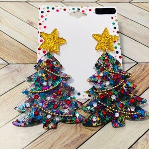 Christmas Tree Womens Earrings Novelty